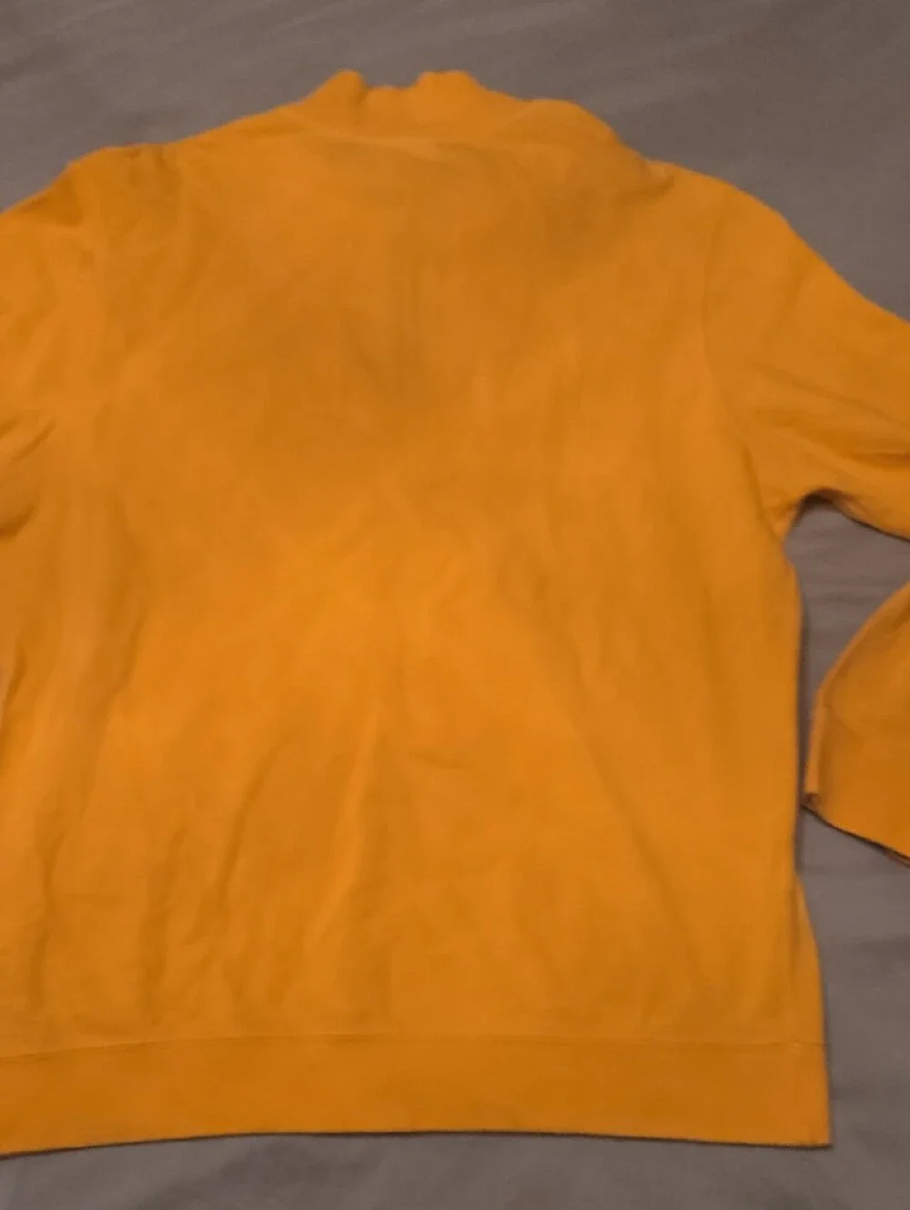 Lacoste Men's Orange Half-Zip Pullover Sweater
